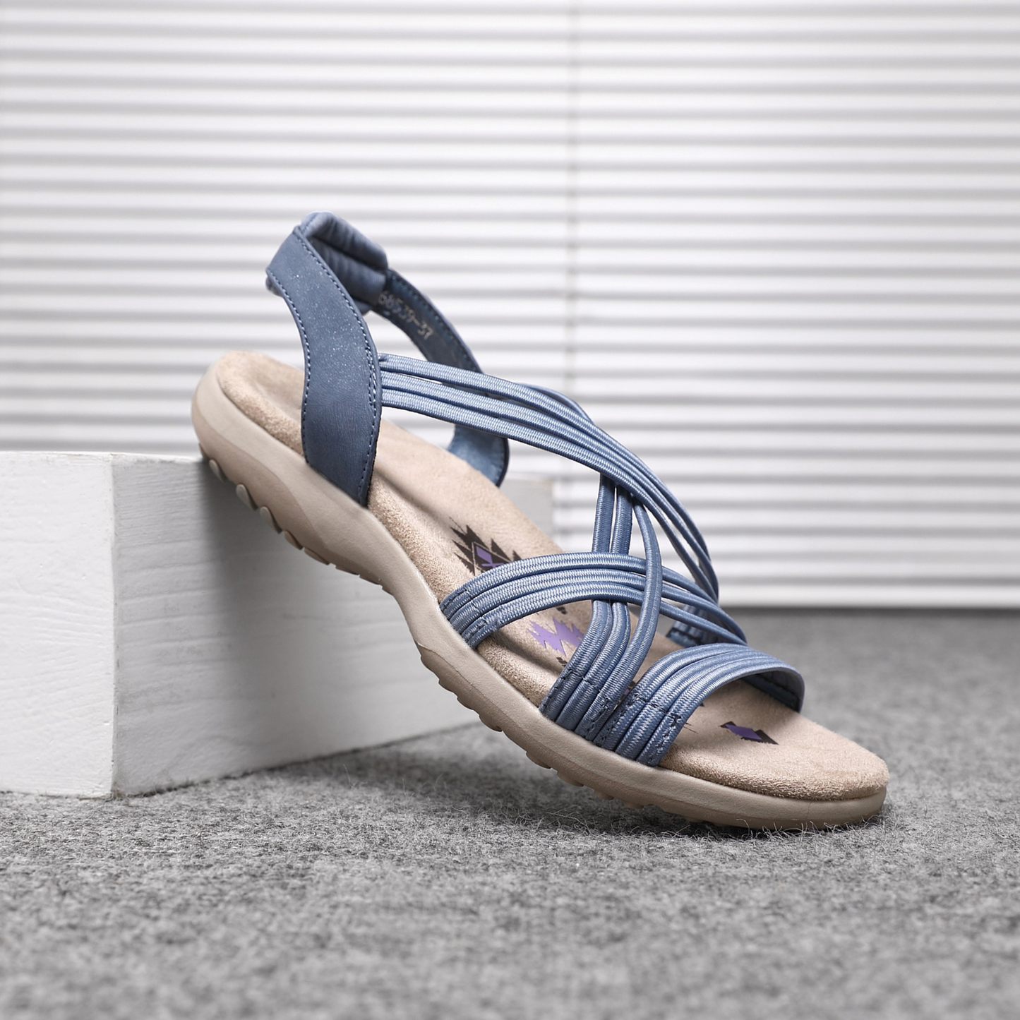 Women's Elastic String Cushioned Sandals A68539