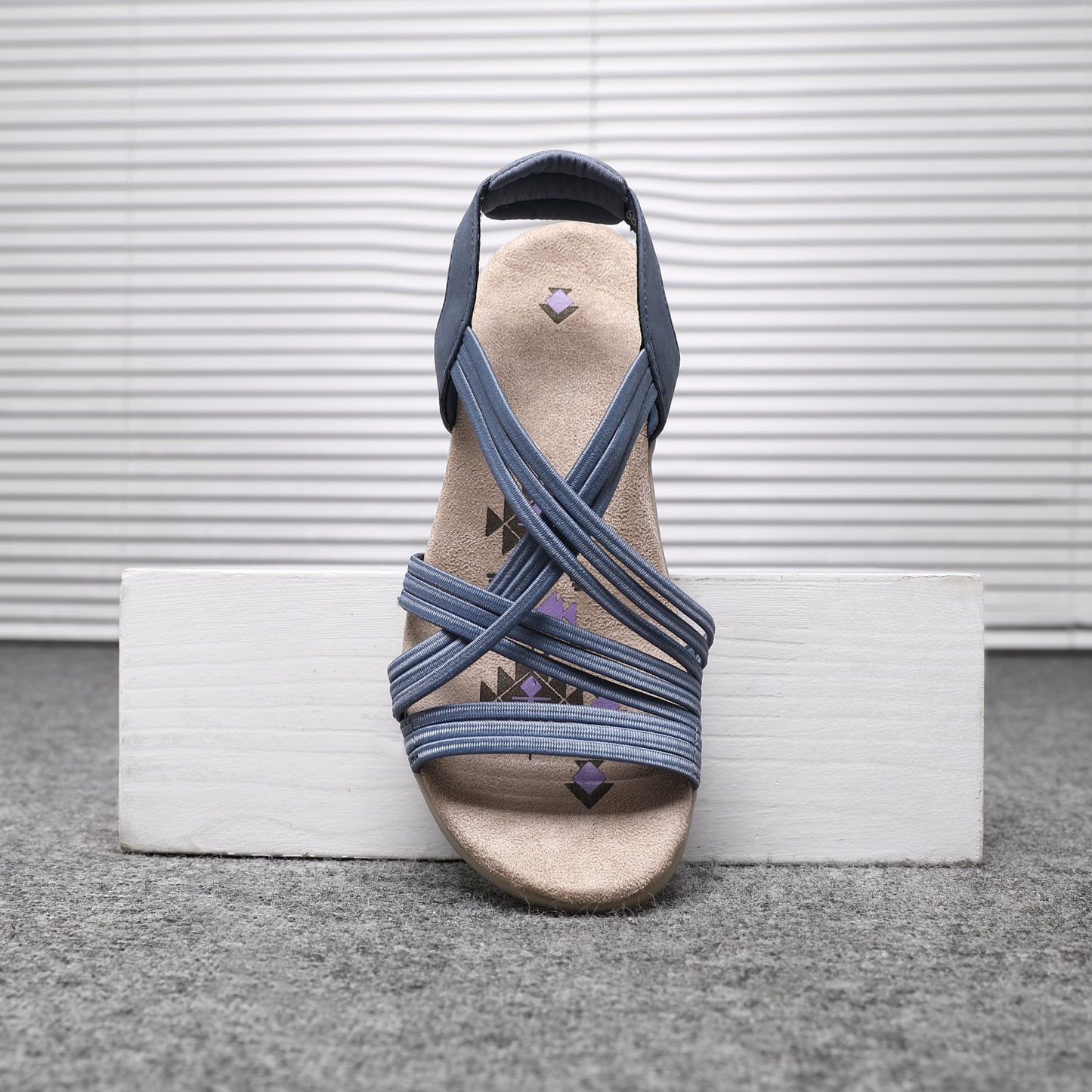 Women's Elastic String Cushioned Sandals A68539