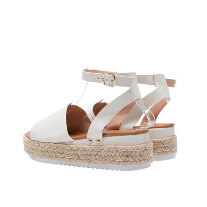 Women's espadrille sandals- Platform Wedges- Ankle Strap BG-735