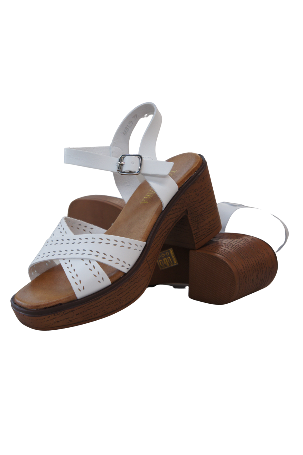 Fashion Platform Wood Effect Heel cushioning Indoor Outdoor A68129