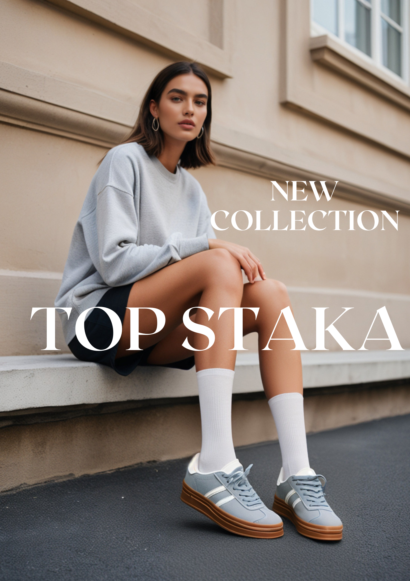 Women’s Lace-Up Platform Sneakers – Casual Fashion Trainers A2388