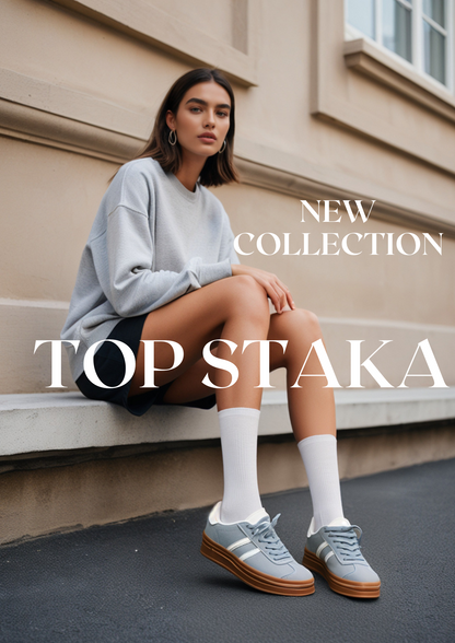 Women’s Lace-Up Platform Sneakers – Casual Fashion Trainers A2388