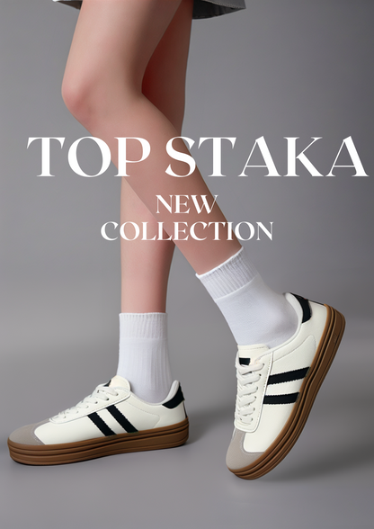 Women’s Lace-Up Platform Sneakers – Casual Fashion Trainers A2388