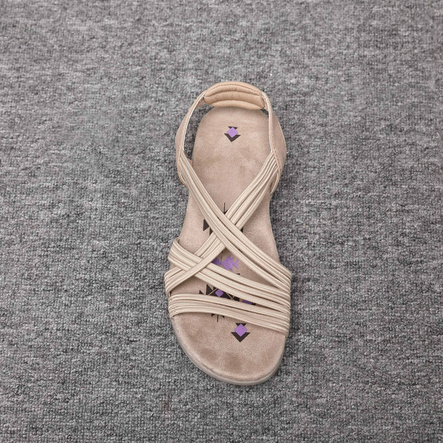 Women's Elastic String Cushioned Sandals A68539