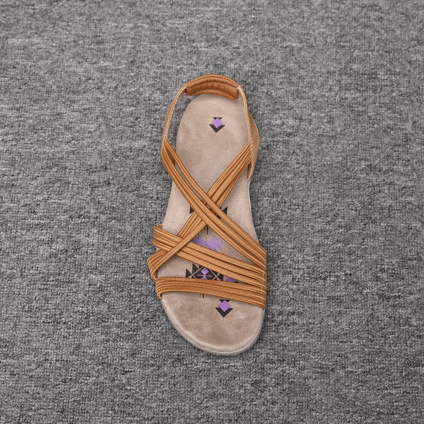 Women's Elastic String Cushioned Sandals A68539