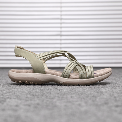 Women's Elastic String Cushioned Sandals A68539