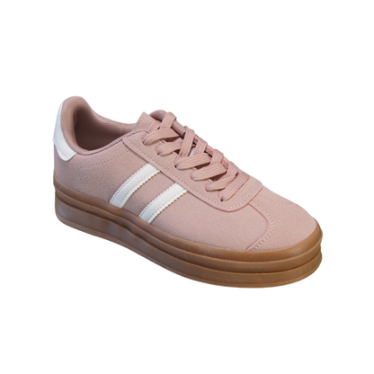 Women’s Lace-Up Platform Sneakers – Casual Fashion Trainers A2388