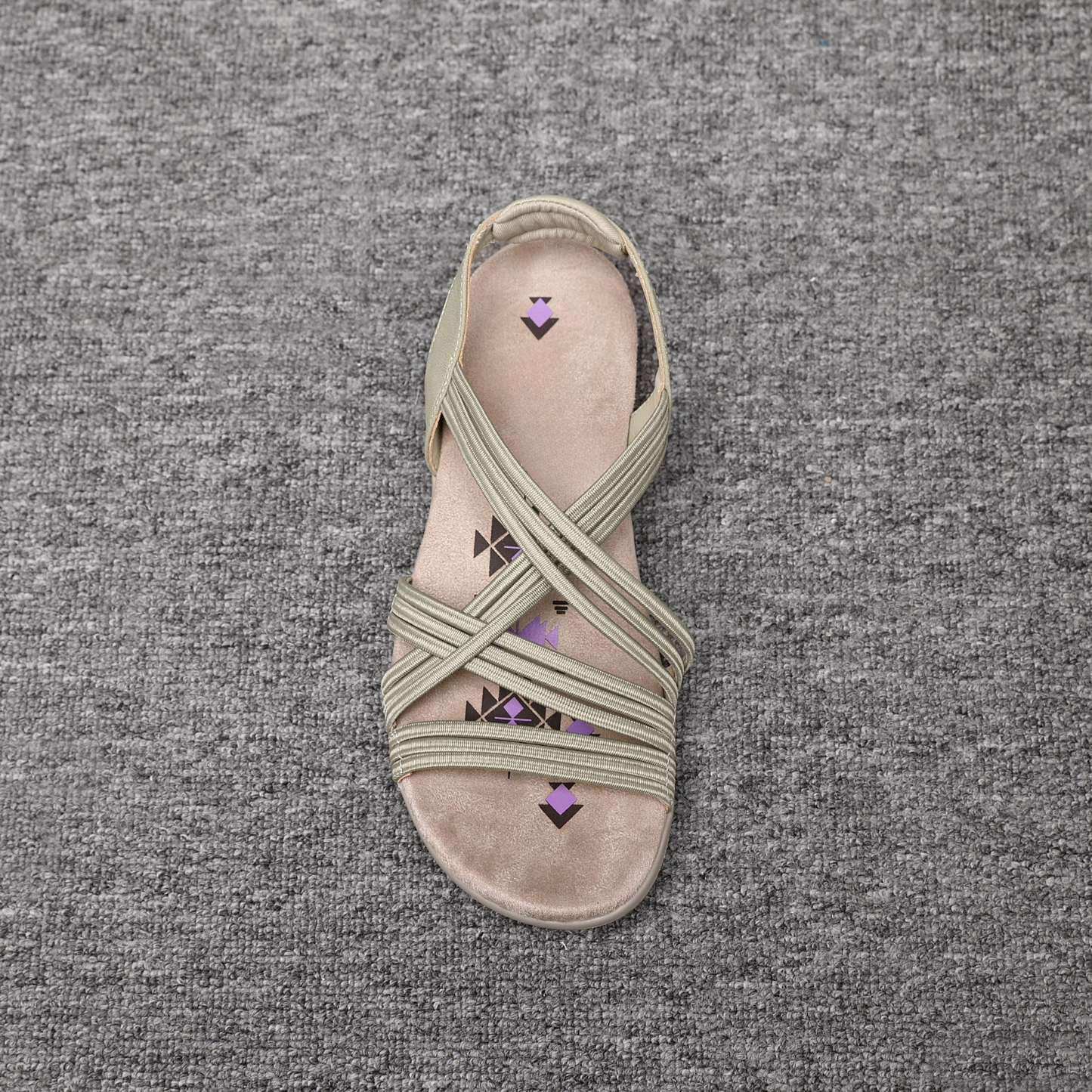 Women's Elastic String Cushioned Sandals A68539