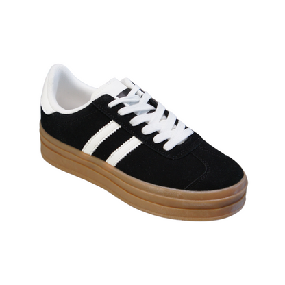 Women’s Lace-Up Platform Sneakers – Casual Fashion Trainers A2388