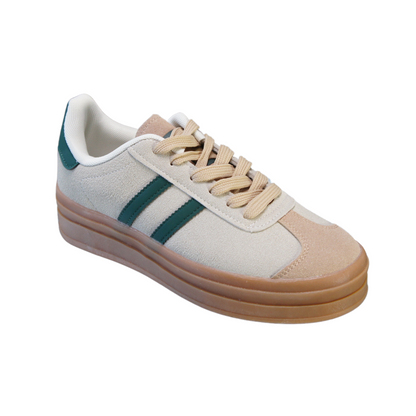 Women’s Lace-Up Platform Sneakers – Casual Fashion Trainers A2388